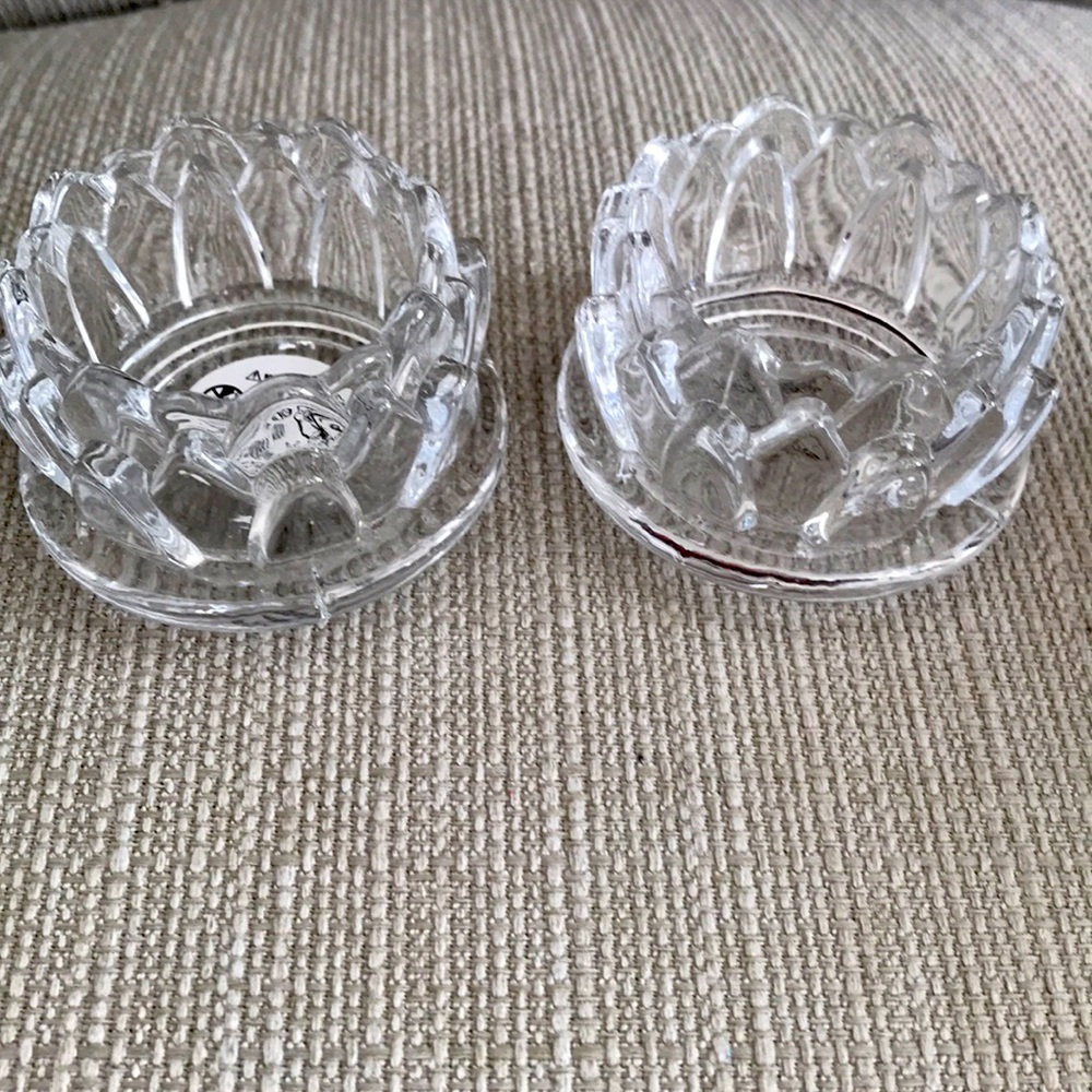 Studio Crystal tea light candle holders